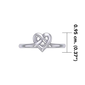 Celtic Heart Silver Ring TRI2390 - Jewelry